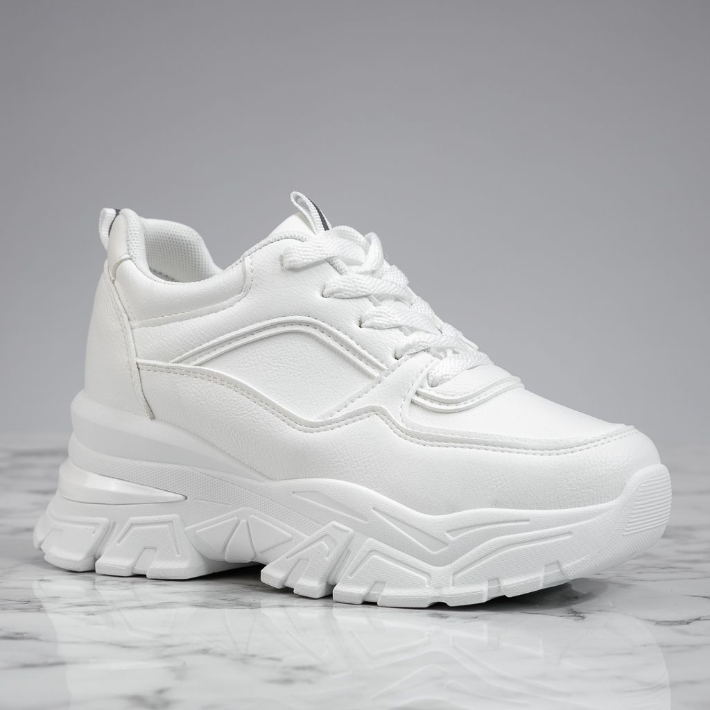 Дамски спортни обувки с платформа Maura2 Бяло #13778