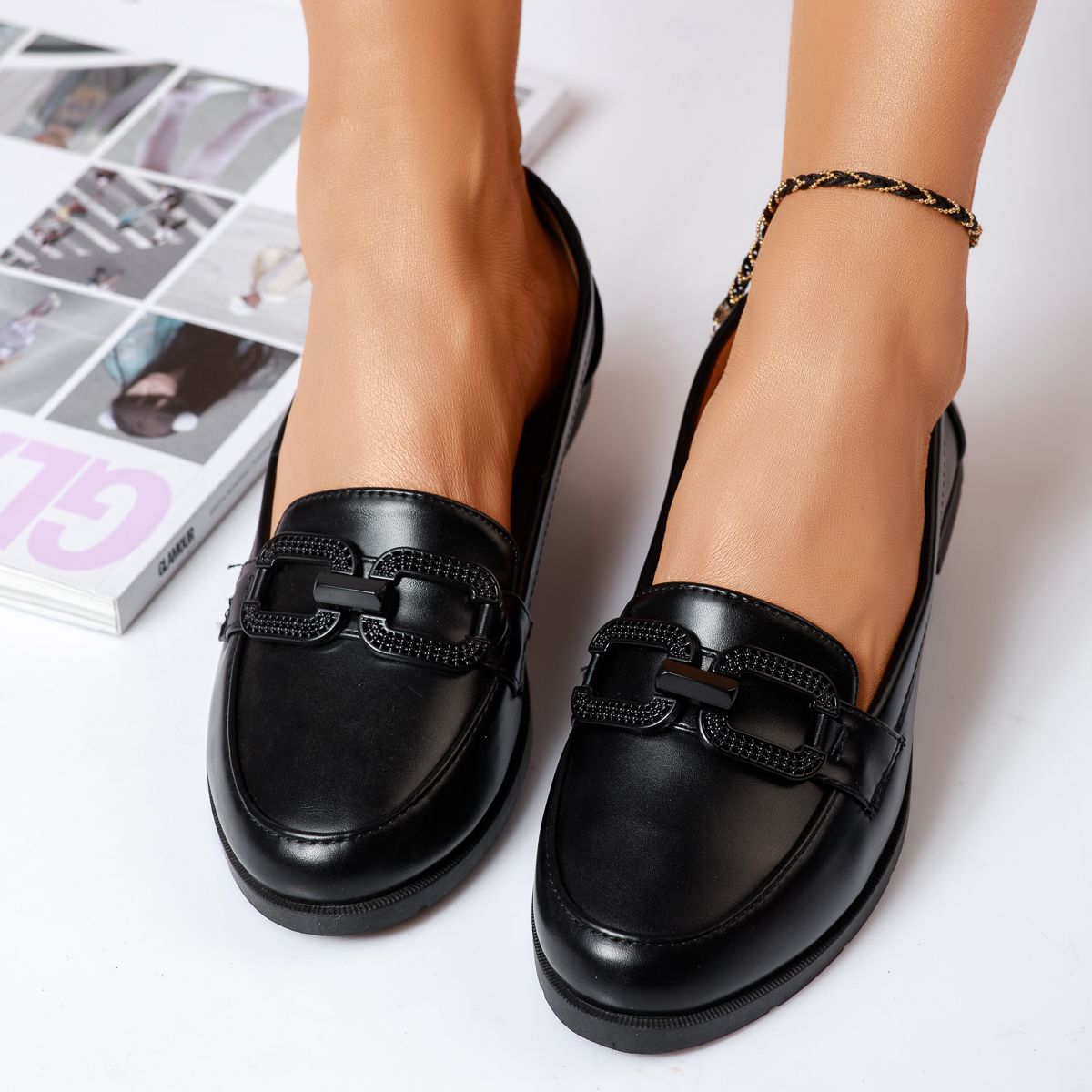 Обувки за балеринки  Lethia черен #14029