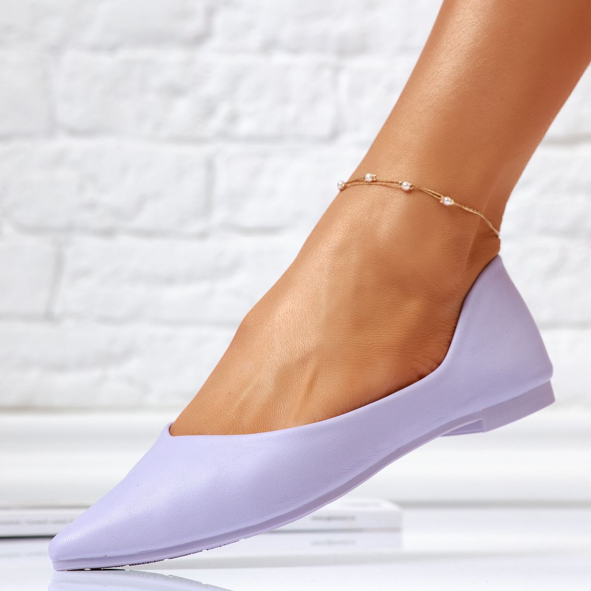 Обувки за балеринки Artemis лилаво #14076