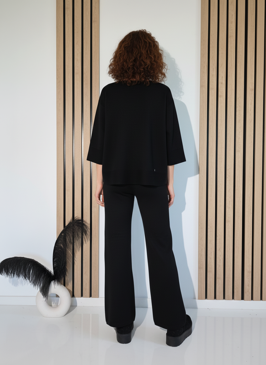 Дамски Комплект черен Kirra 2 части трико #A1253