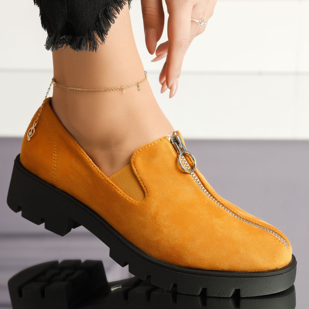 Alkalmi cipő sárga Abrienda  #7336M