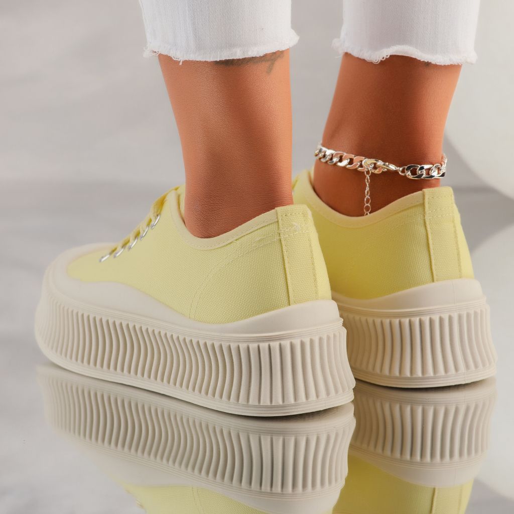 Дамски спортни обувки Ella жълт # 10023
