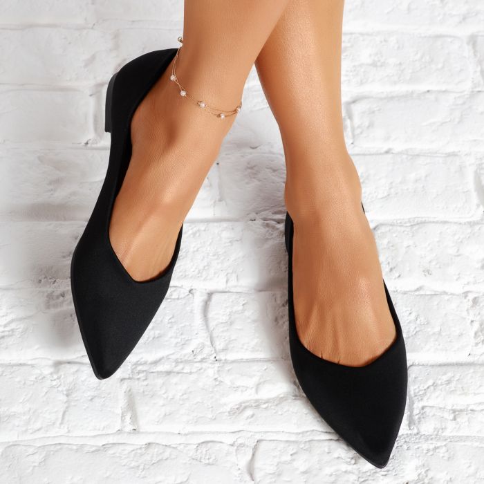 Обувки за балеринки Iulia черен #14081