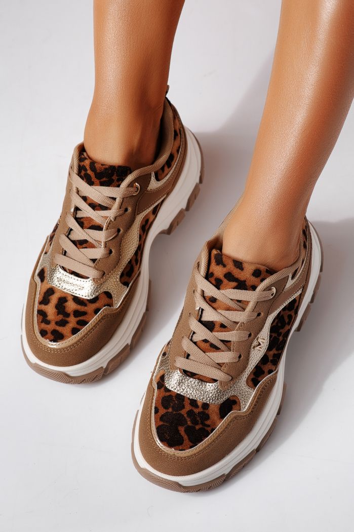 Дамски маратонки леопард от еко кожа Savina #24494