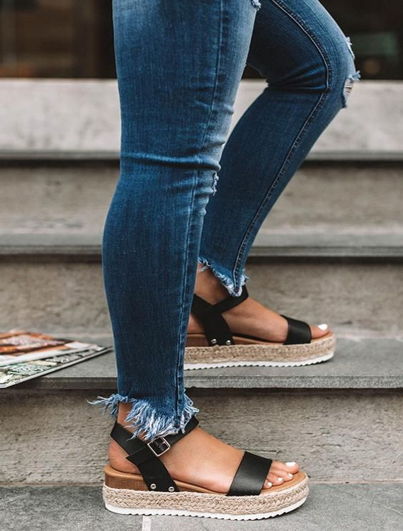 sandale cu platforma