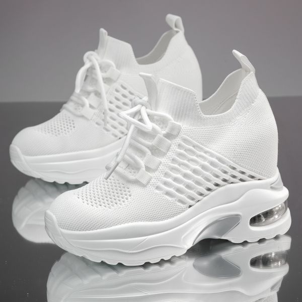 Дамски спортни обувки с платформа Jasmine Бяло #13933