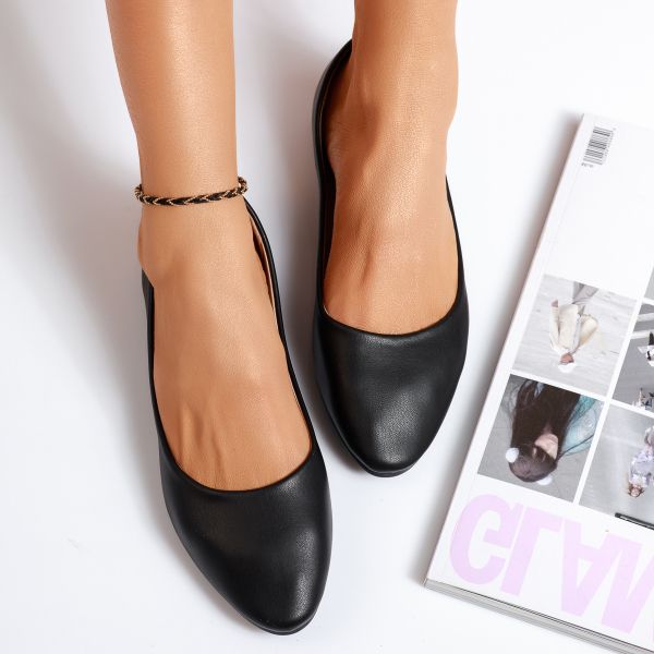 Обувки за балеринки  Barbara черен #14055