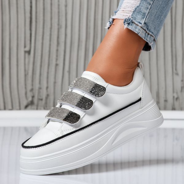 Дамски спортни обувки Luca Бяло/черен #14163