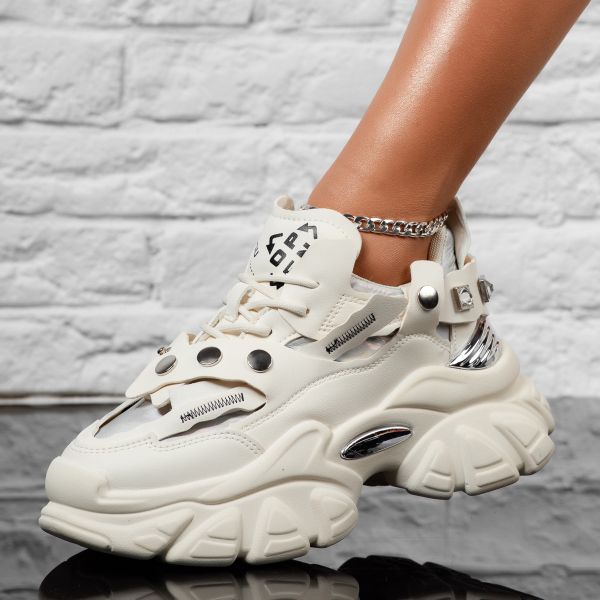 Дамски спортни обувки Flame Бяло #14324