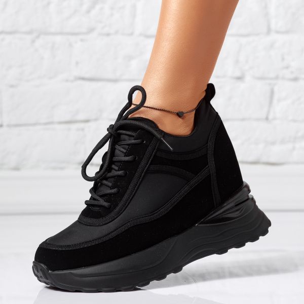 Дамски спортни обувки с платформа Dimitra черен #14604