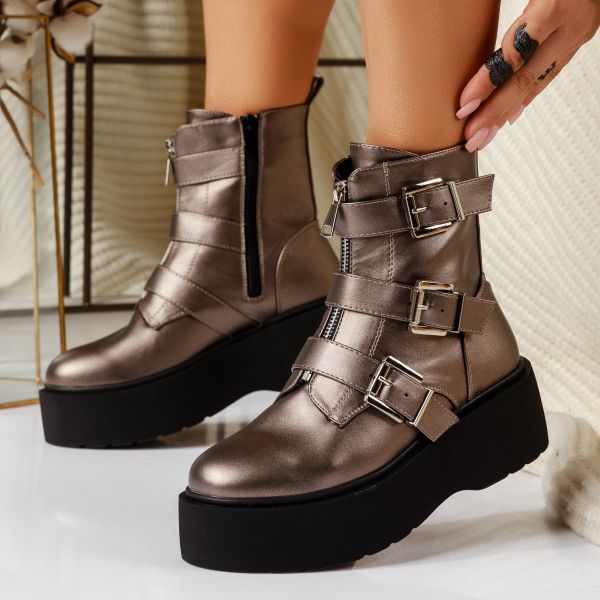 Дамски Боти Yama Сиви #17042