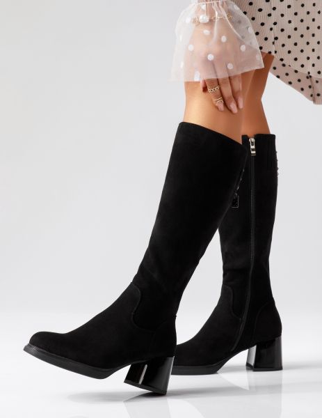 Дамски Чизми Къси Olivia Черни #17363