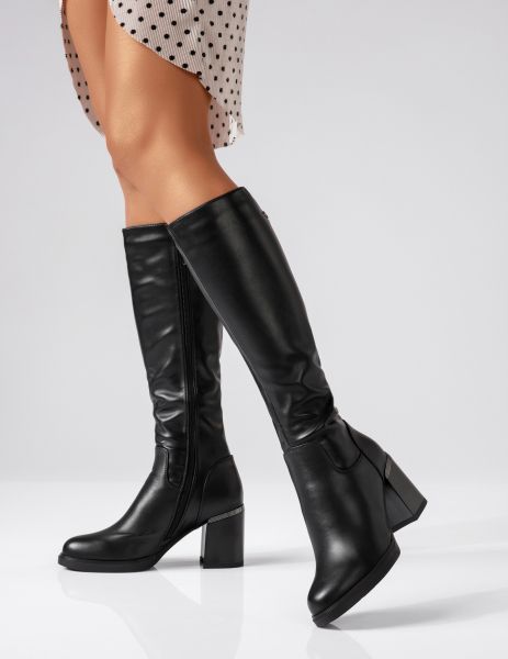 Дамски Чизми Къси Tatiana Черни #17360