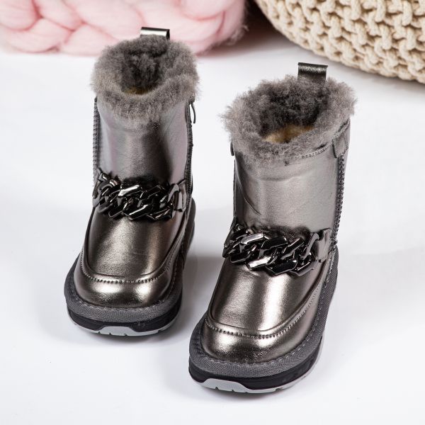 Чизми за Момичета Adina2 Сиви #17868