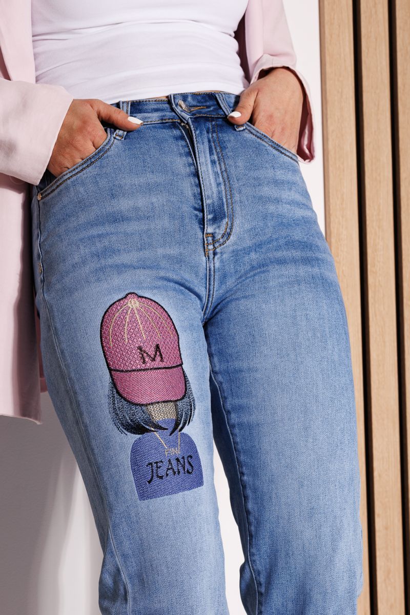 Дамски Дънки MomFit Amalia Сини #A777