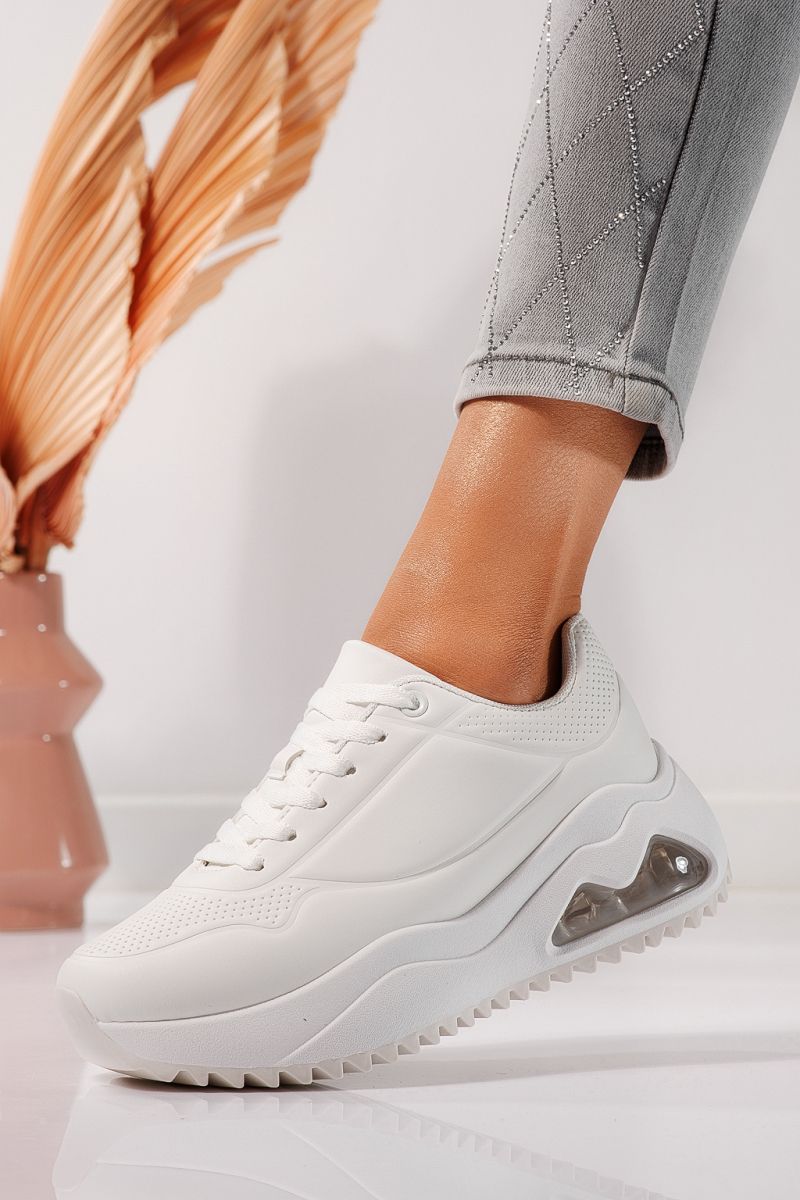 Дамски маратонки бели от еко кожа Audrey #21849