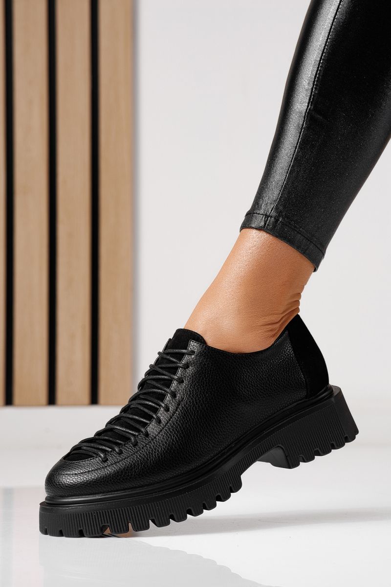 Всекидневни дамски обувки черни от еко кожа Florentina #24100