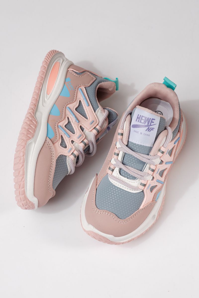 Детски маратонки розови от еко кожа Calista #24366