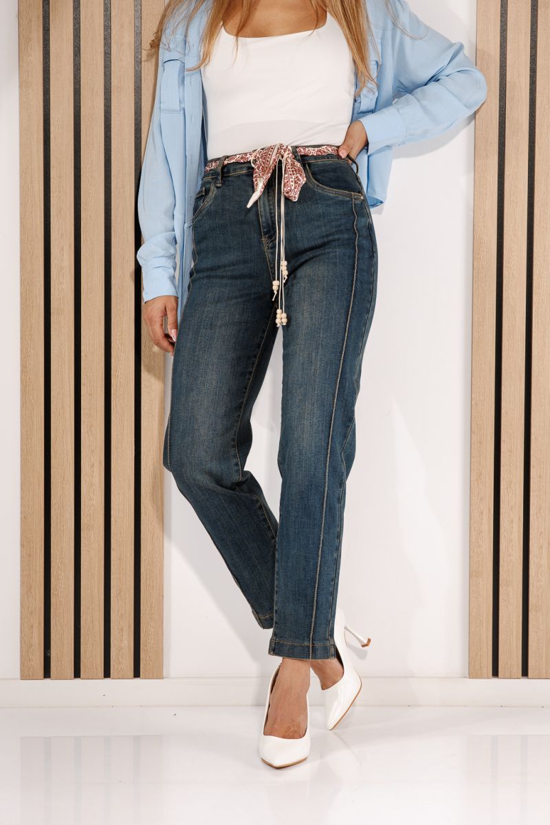 Дамски дънки Skater Fit Isara сини #A1436