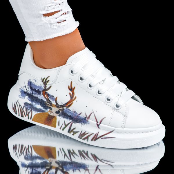 Дамски спортни обувки Ariana Бял #6795M
