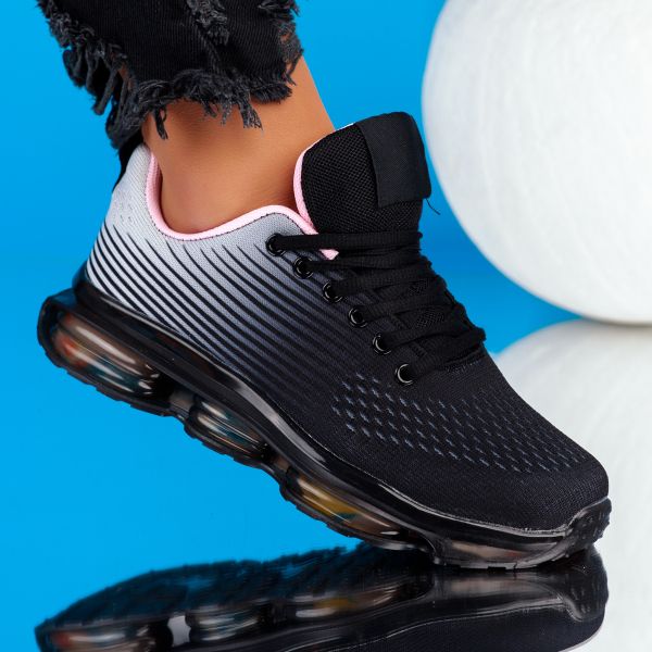 Дамски спортни обувки Sia черен/Сив #9012
