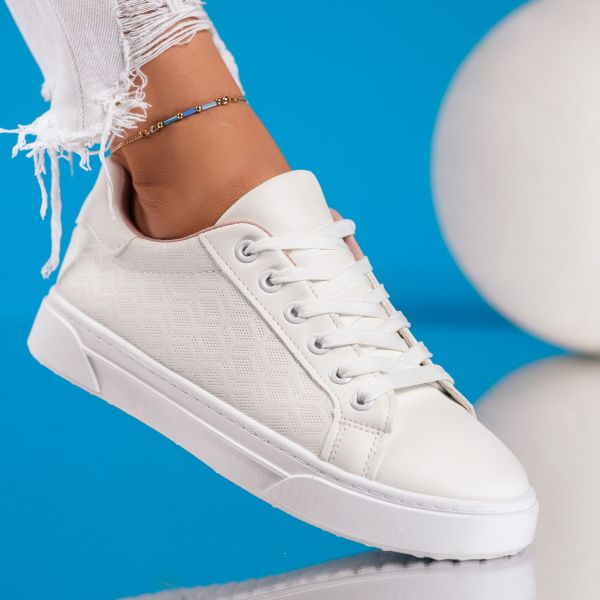 Дамски спортни обувки Addison Бяло / Розово #9238