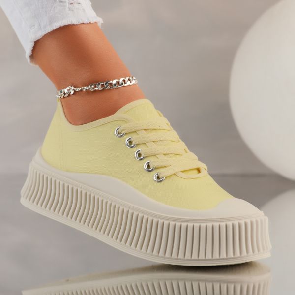 Дамски спортни обувки Ella жълт # 10023