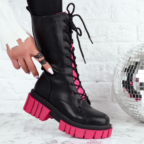 Дамски ботуши  Oksana черен #13084