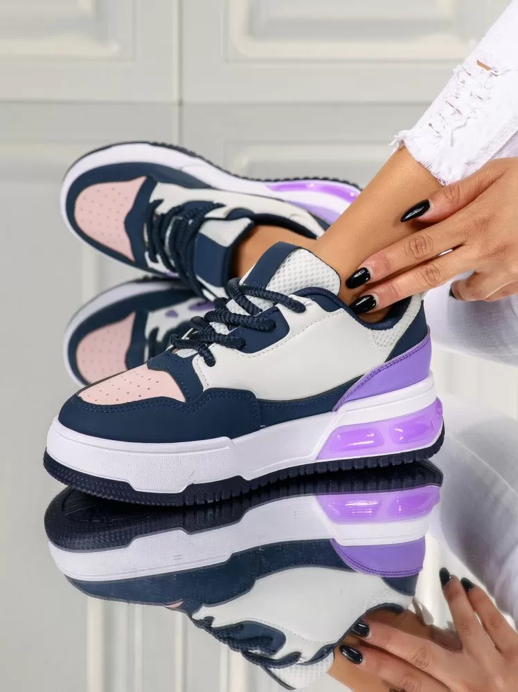 Дамски маратонки лилави от еко кожа Elena #18195