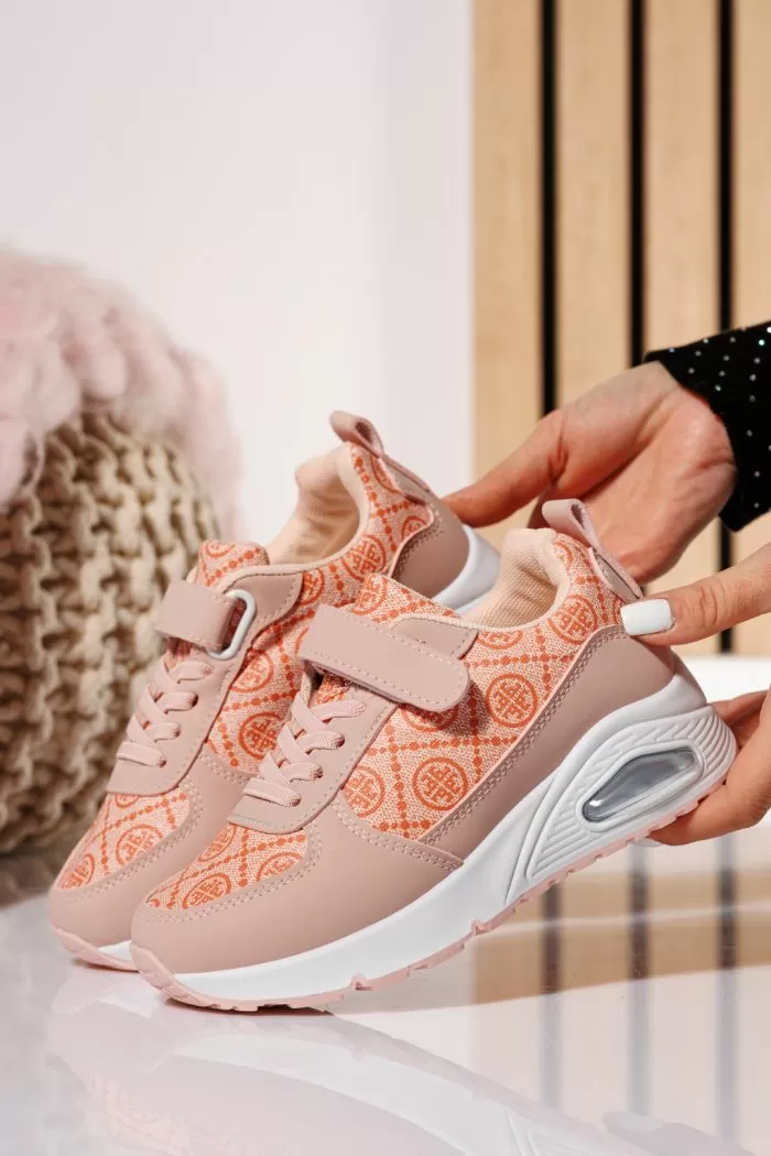 Детски маратонки розови от еко кожа Brook #21020