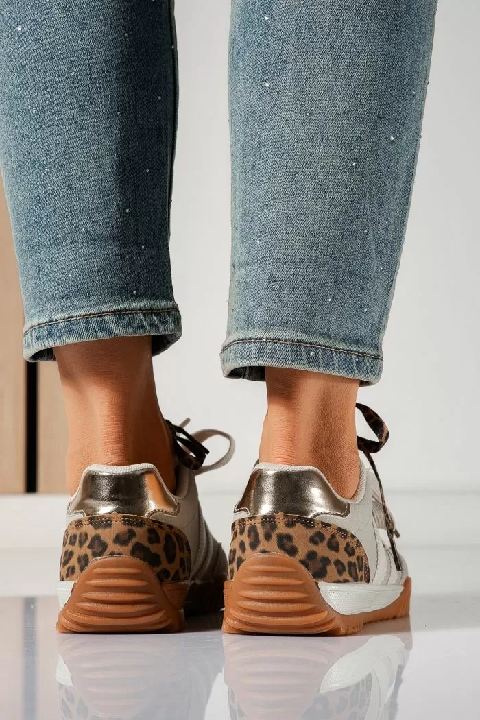 Дамски маратонки бежови от еко кожа Heaven #21419