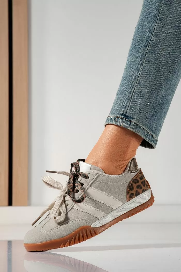 Дамски маратонки бежови от еко кожа Heaven #21419