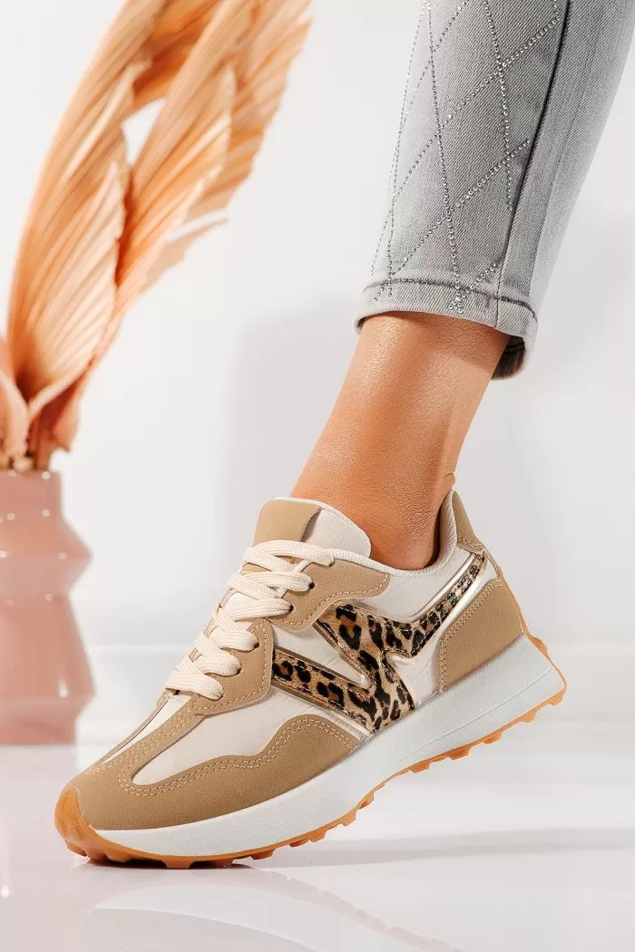 Дамски маратонки леопард от еко кожа Clare #21858