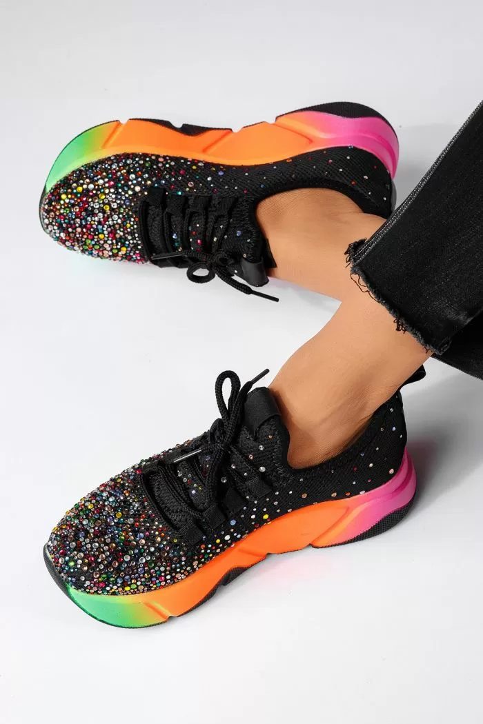 Дамски многоцветни текстилни маратонки Maria #22330