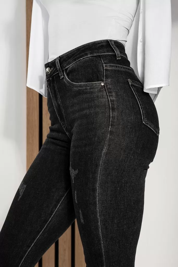 Дамски Skinny Дънки Clara черни #A1218