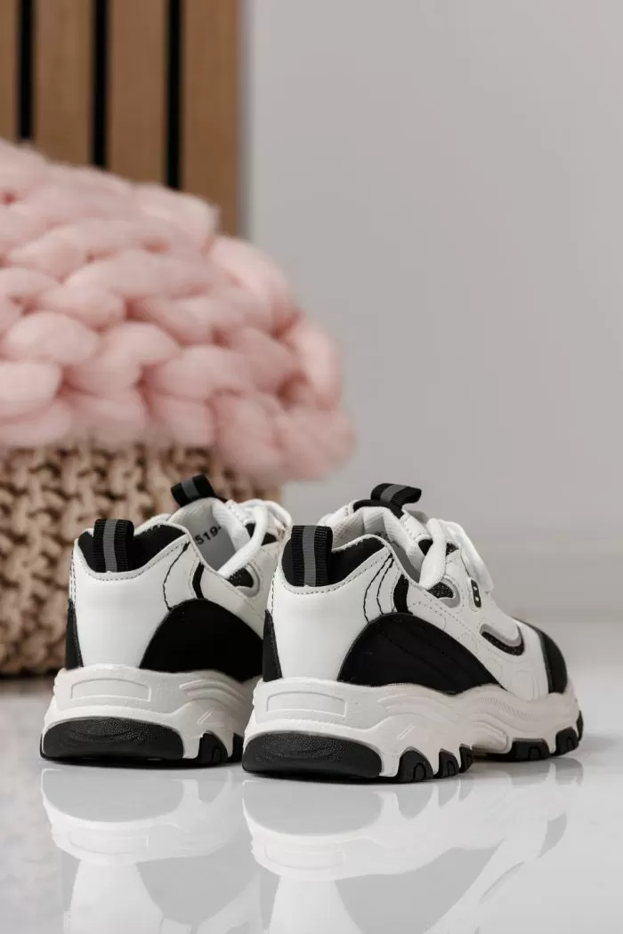 Детски маратонки черни от еко кожа Arya #24028