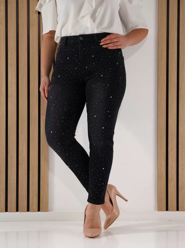 Дамски Дънки Baggy Fit Valeria черни #A1397