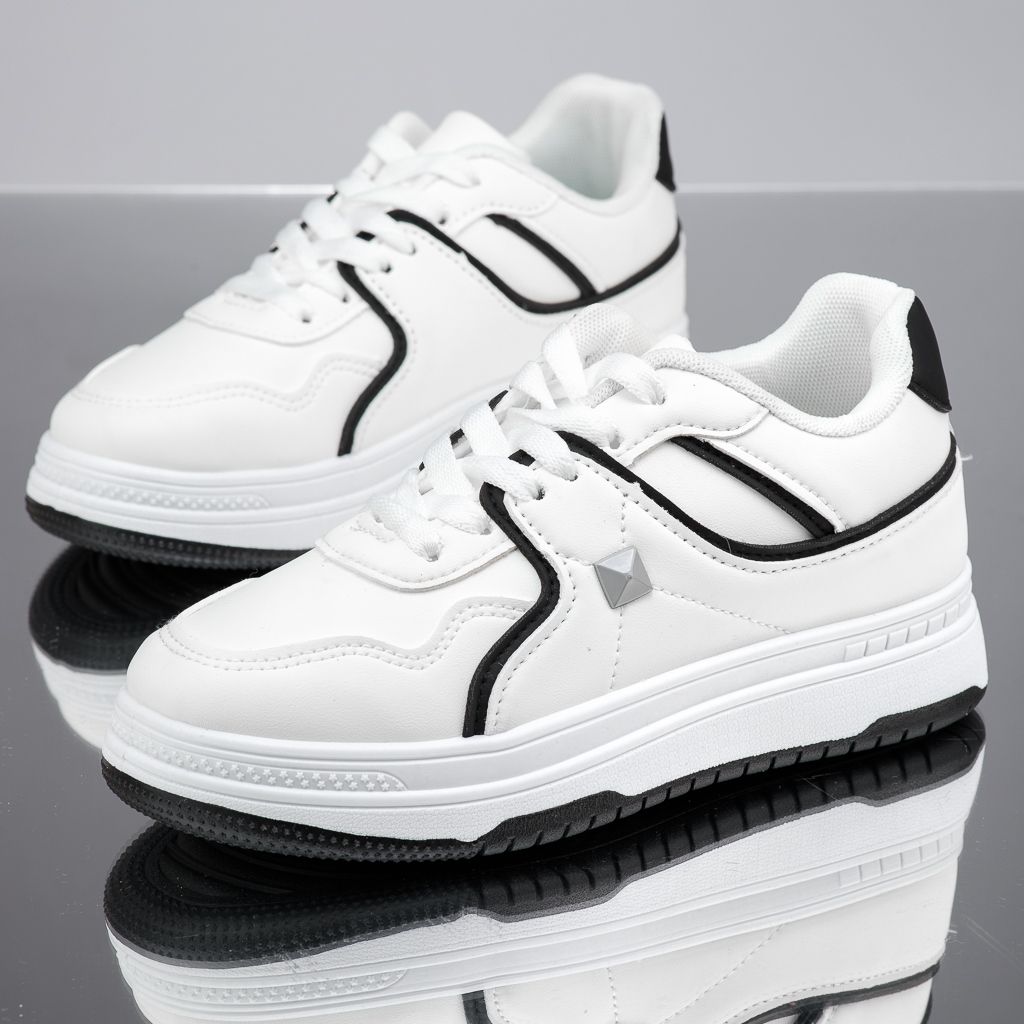Дамски спортни обувки Elsie Бяло/черен #13571
