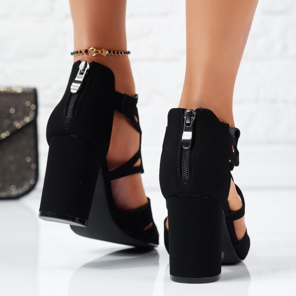 Дамски сандали на ток Annabella Черен #10088