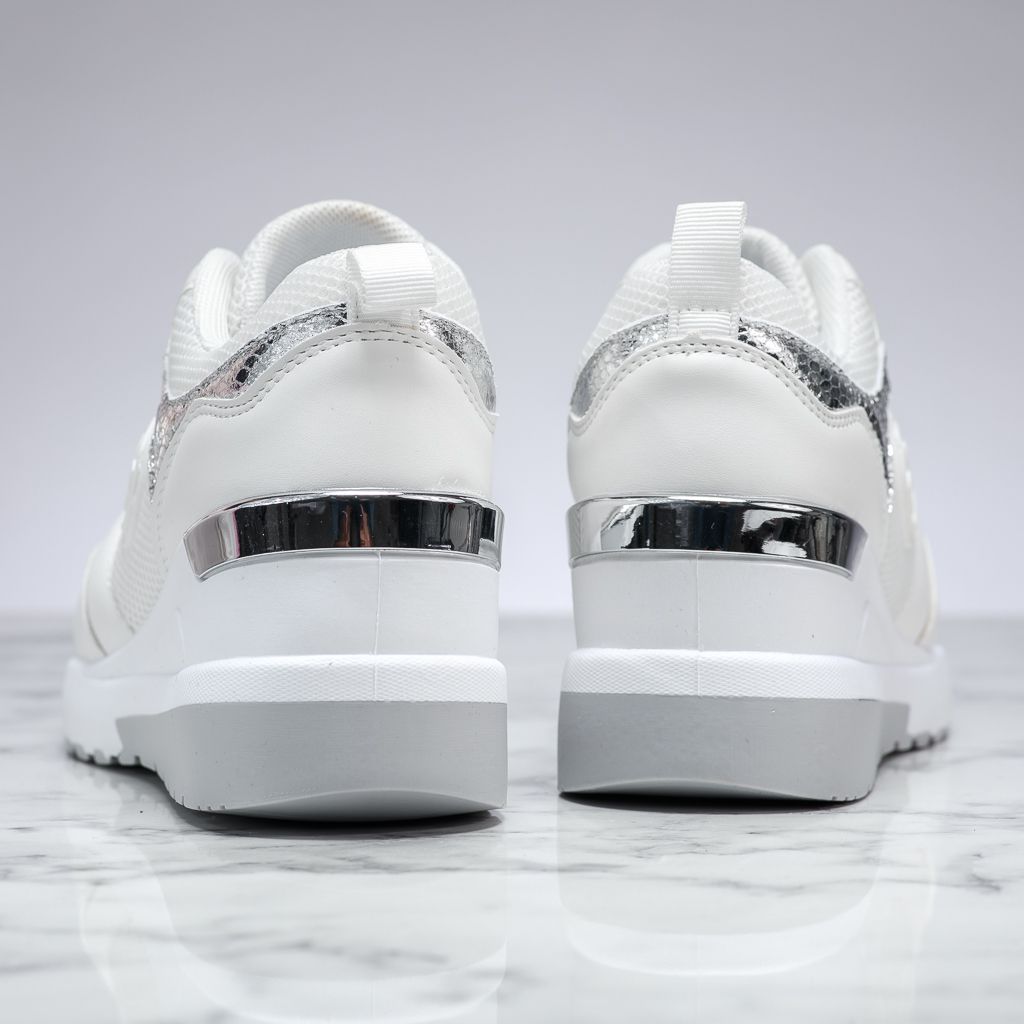 Дамски спортни обувки cu Platforma Archer Бяло #13704