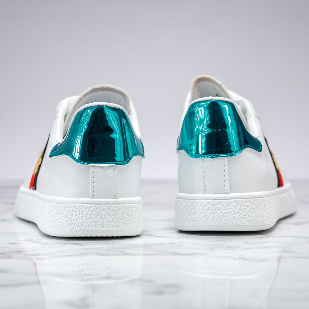 Дамски спортни обувки Gloria Бяло/Зелено #13739