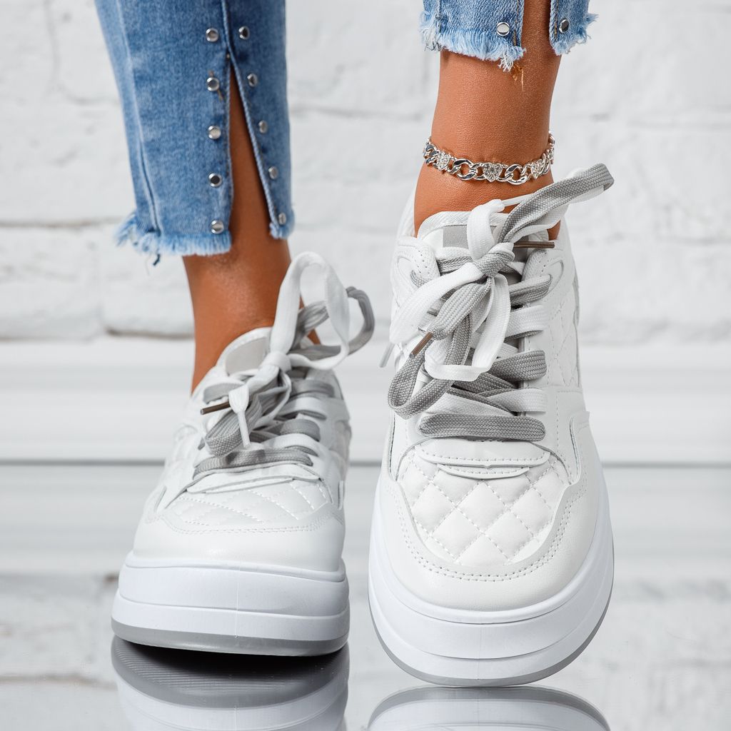 Дамски спортни обувки Wesley Бяло #13838