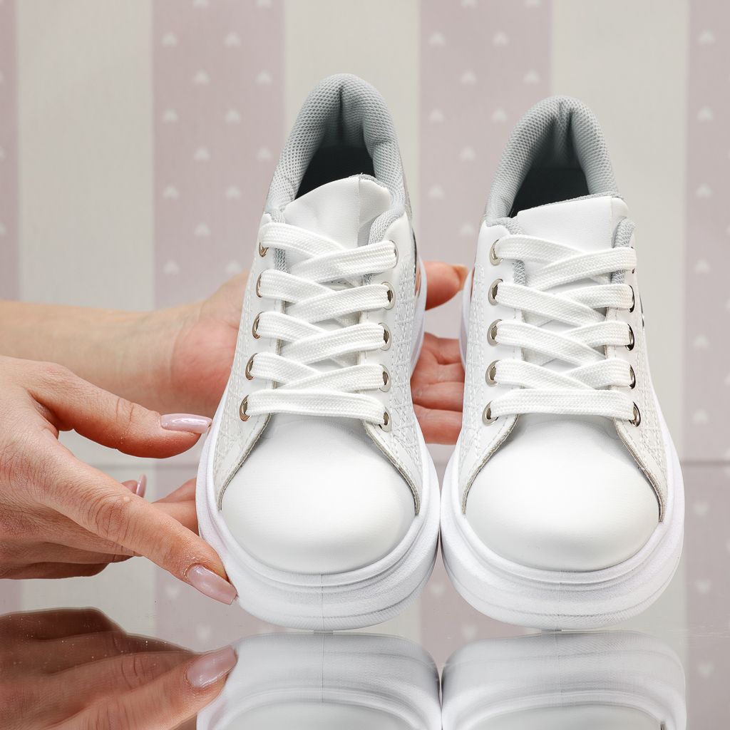 Спортни обувки за деца Serano Бяло/Сребро #13823