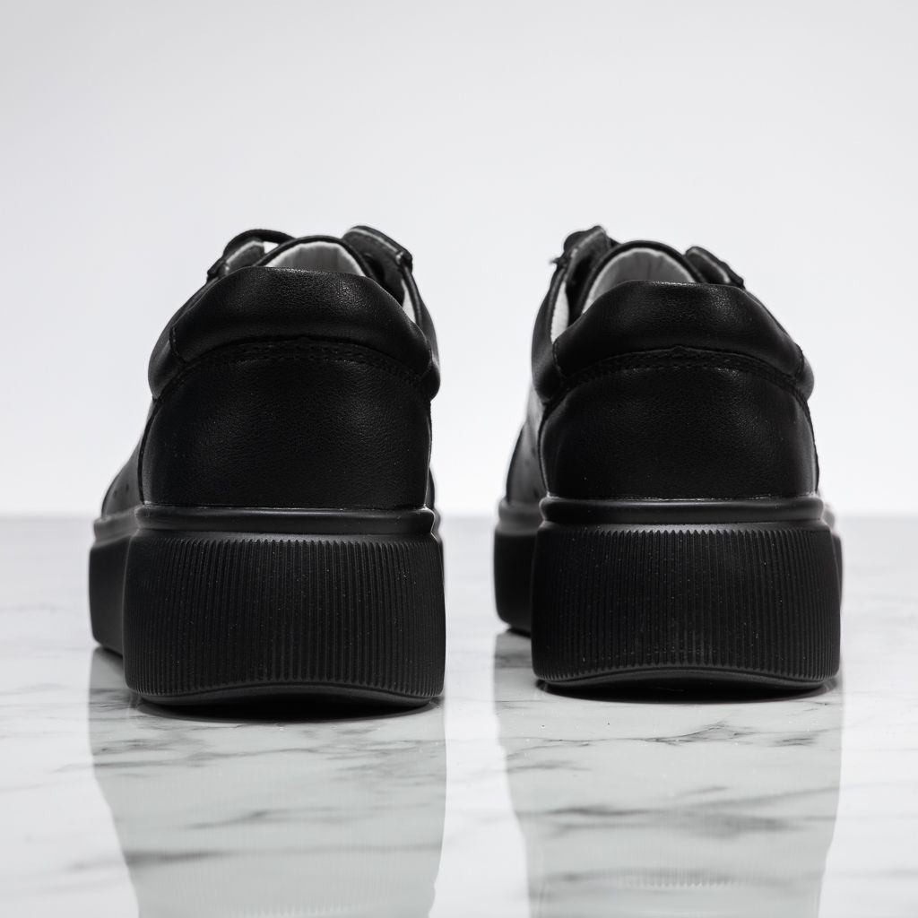 Дамски спортни обувки Изработени от естествена кожа Sophia черен #13903