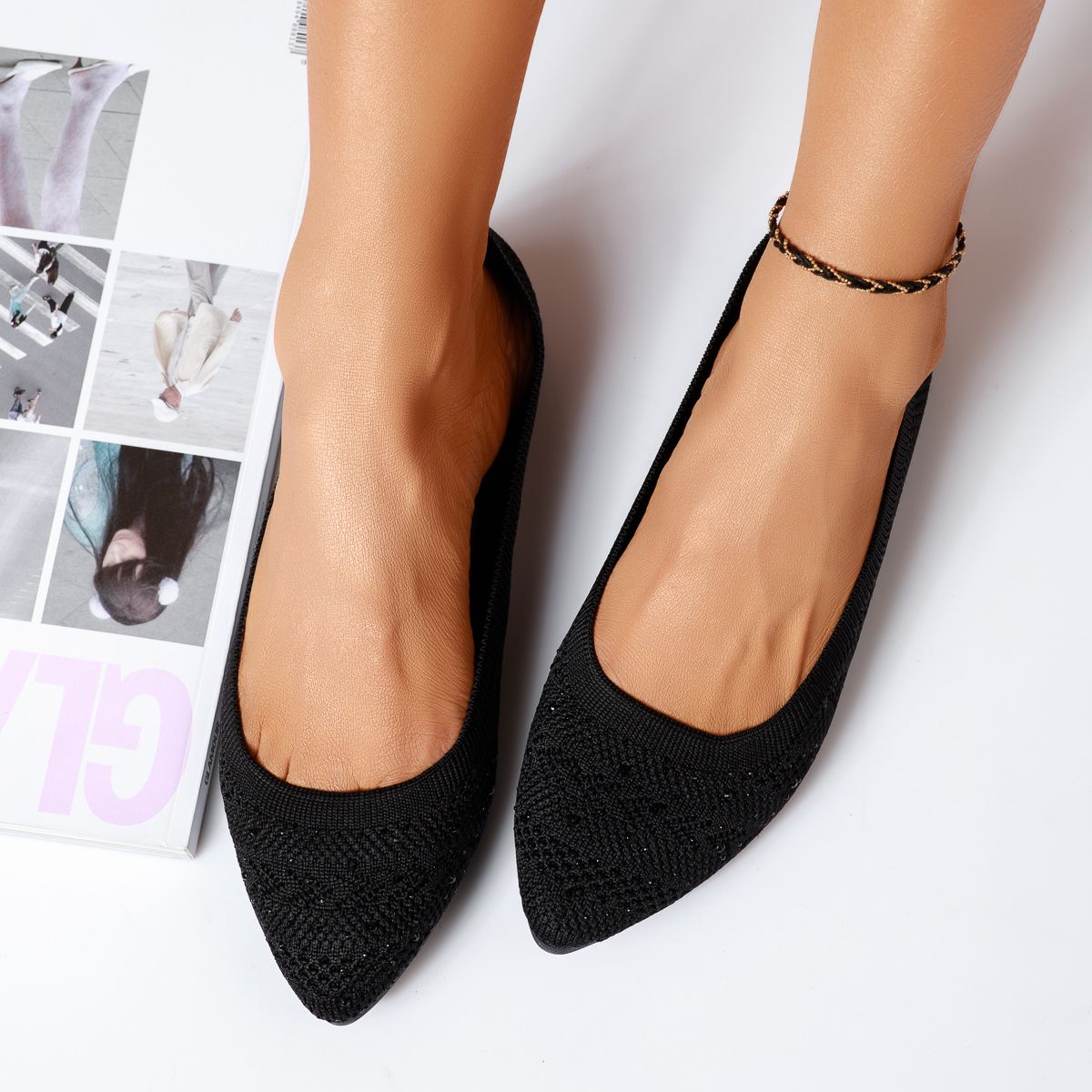 Обувки за балеринки Sibel черен #13981