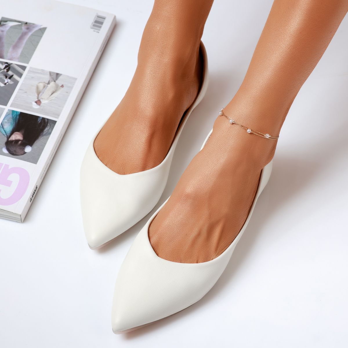 Обувки за балеринки Artemis Бяло #14073