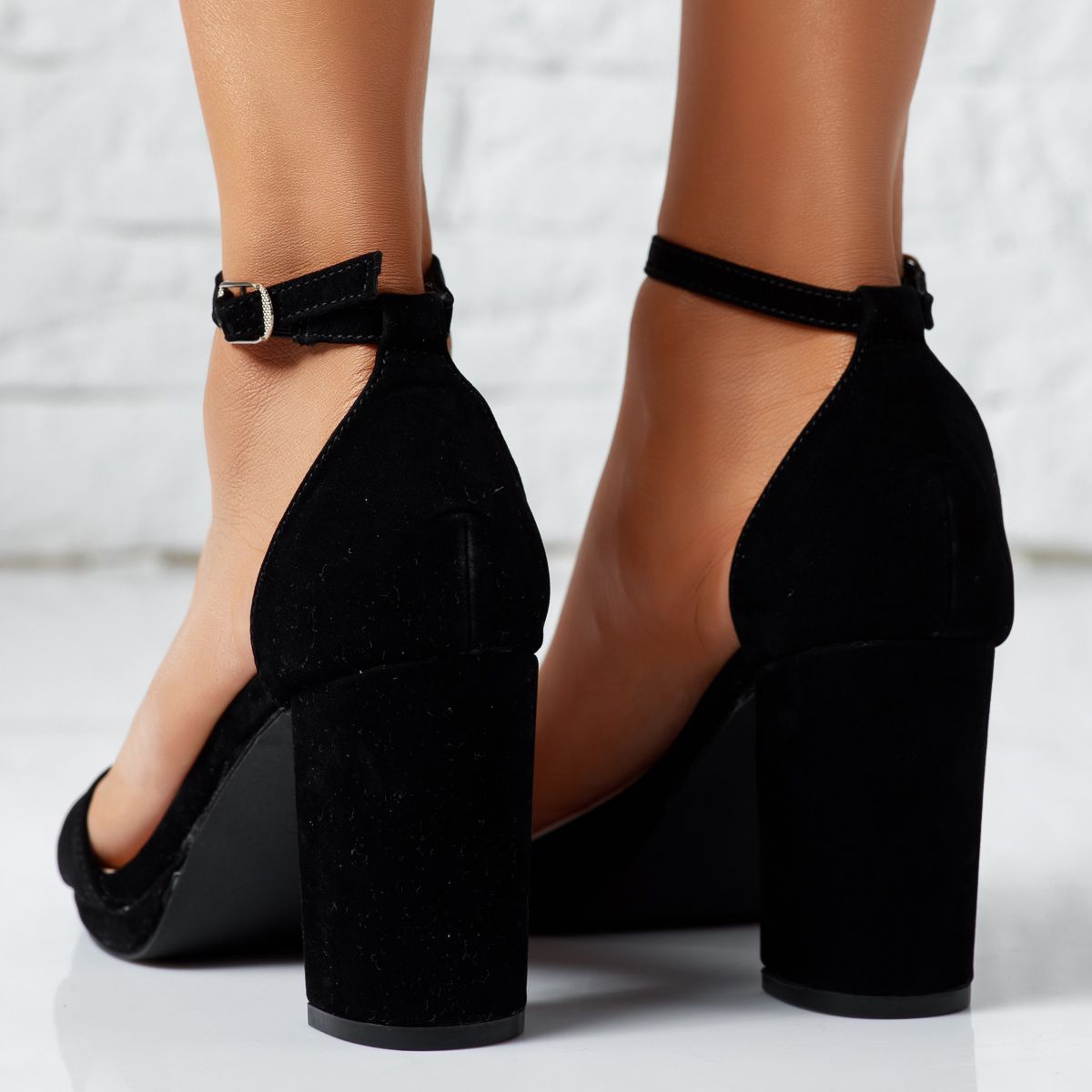 Дамски сандали на ток Sydney черен #14285