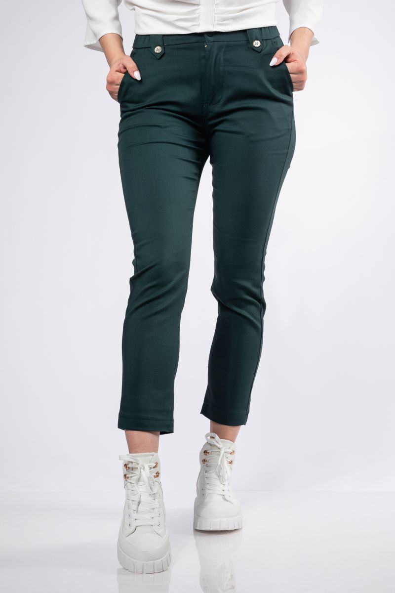 Всекидневен Дамски Панталон Pamy Зелени #A398