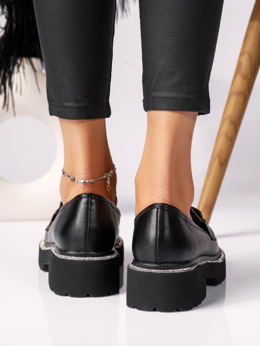 Всекидневни дамски обувки черни от еко кожа Daisy #18314