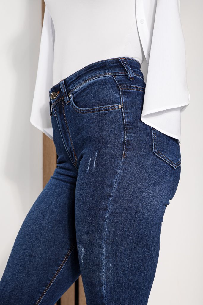 Дамски Skinny Дънки Cybele сини #A1220